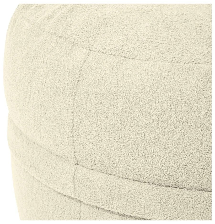 Pouf a sacco per bambini grigio chiaro con rivestimento in bouclé Roll 80 – SLOWDOWN