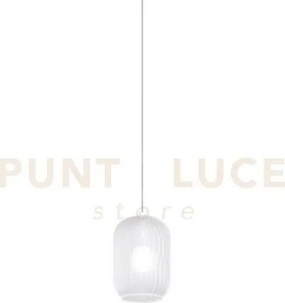 Tender sospensione in vetro 1181 bianco fog rosone acquistabile sep...