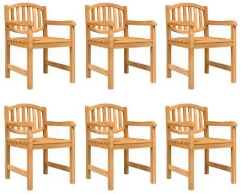 Set da Pranzo da Giardino 7 pz in Legno Massello di Teak