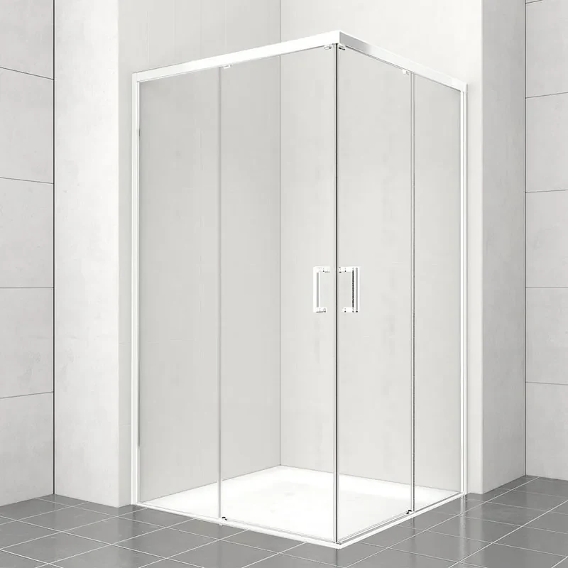 Lato per box doccia angolare scorrevole dritto H 200 x L 70 cm, sp 6 mm bianco