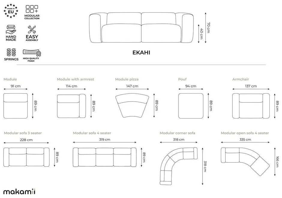 Chaise longue burgundy (con penisola a sinistra) con rivestimento in velluto Ekahi – Makamii