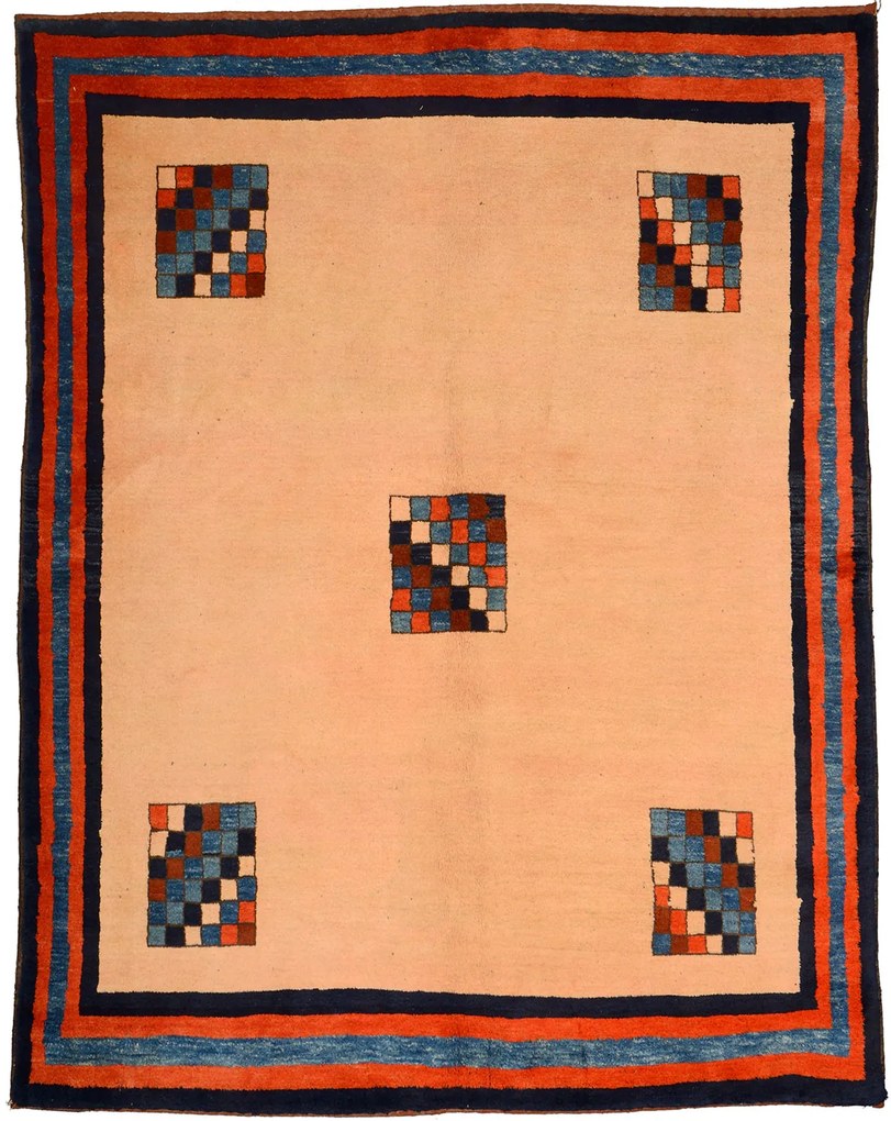 Gabbeh Tappeto 160x200 Beige (Pakistan) Annodato A Mano