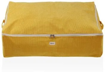 Scatole Portaoggetti Versa Corduroy 50 x 20 x 70 cm Giallo