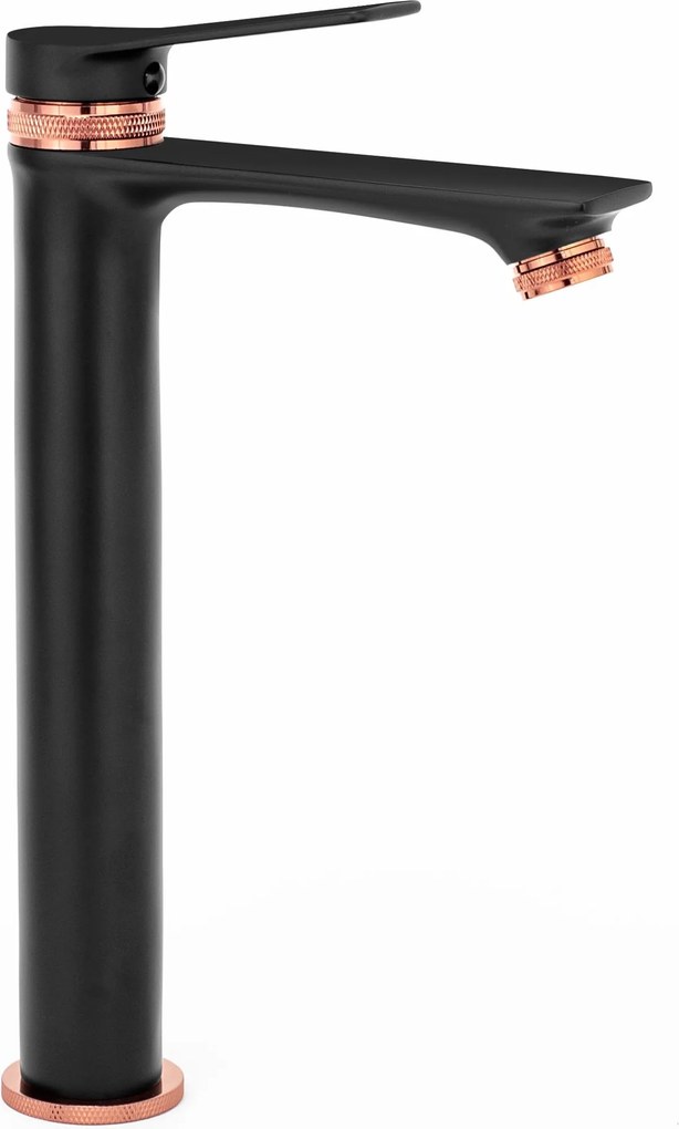 Rubinetto da lavabo Rea Viral Black-rose gold High