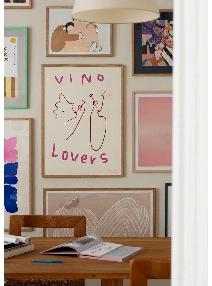 Poster 50x70 cm Vino Lovers – Ruby Hughes – The Poster Club
