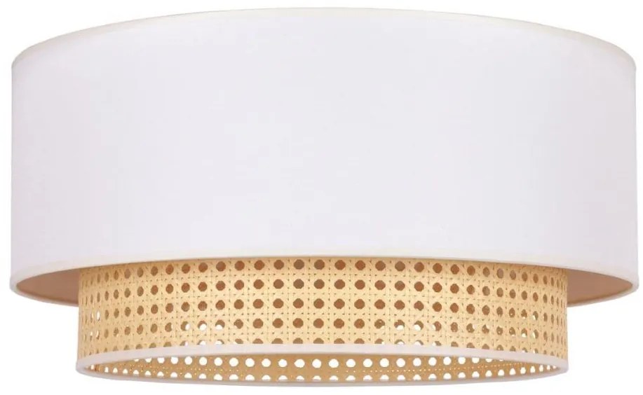Duolla - Plafoniera BOHO 1xE27/15W/230V diametro 45 cm panna/rattan