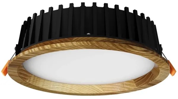 APLED - Lampada LED RONDO WOODLINE LED/6W/230V 4000K diametro 15 cm cenere legno solido