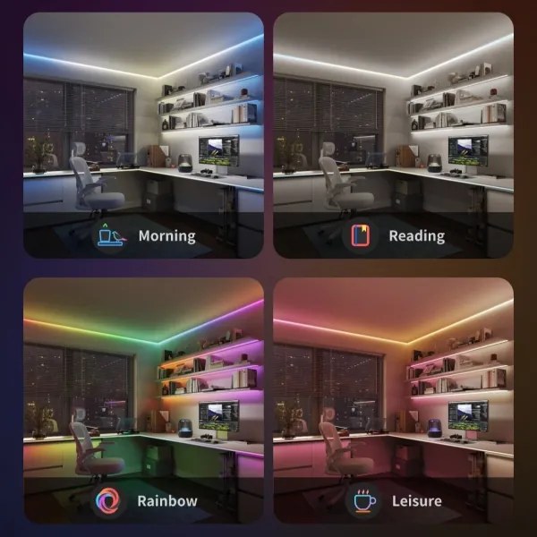 Govee - LED RGBICW Striscia dimmerabile COB 3780 diodi 3m Wi-Fi Matter