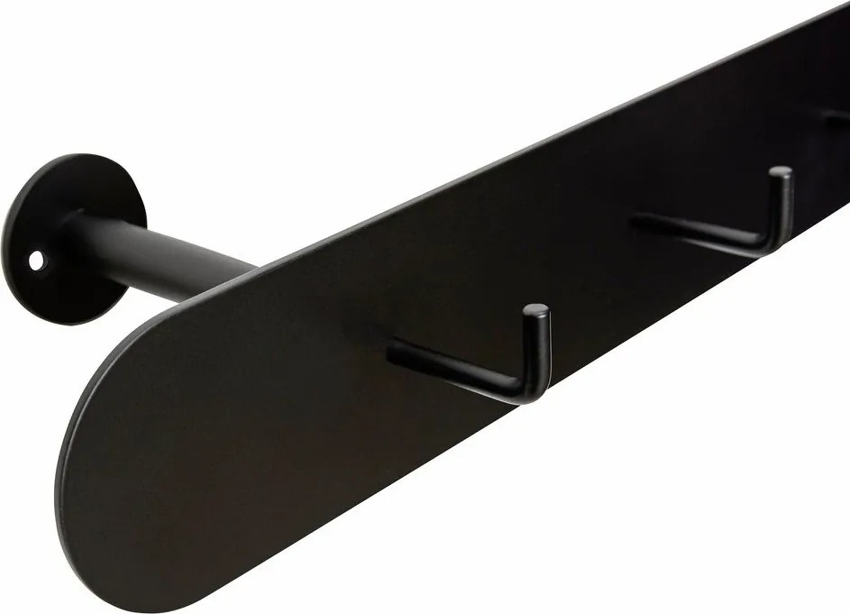 Attaccapanni in metallo nero Hack - Hübsch