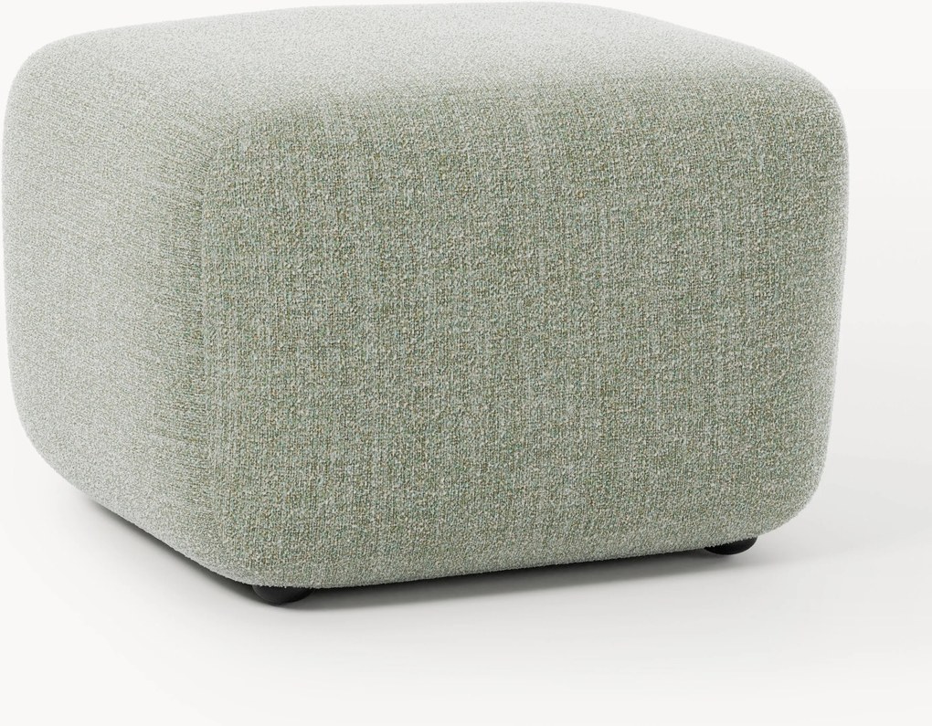 Poggiapiedi da divano in bouclé Wolke