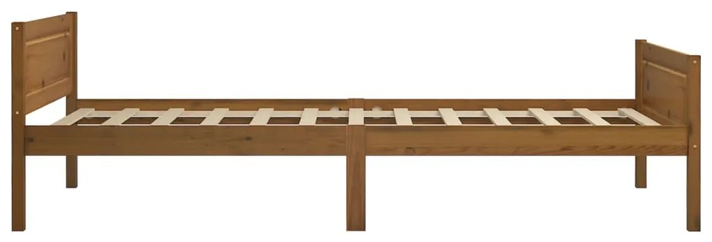 Giroletto Marrone Miele in Legno Massello di Pino 90x200 cm