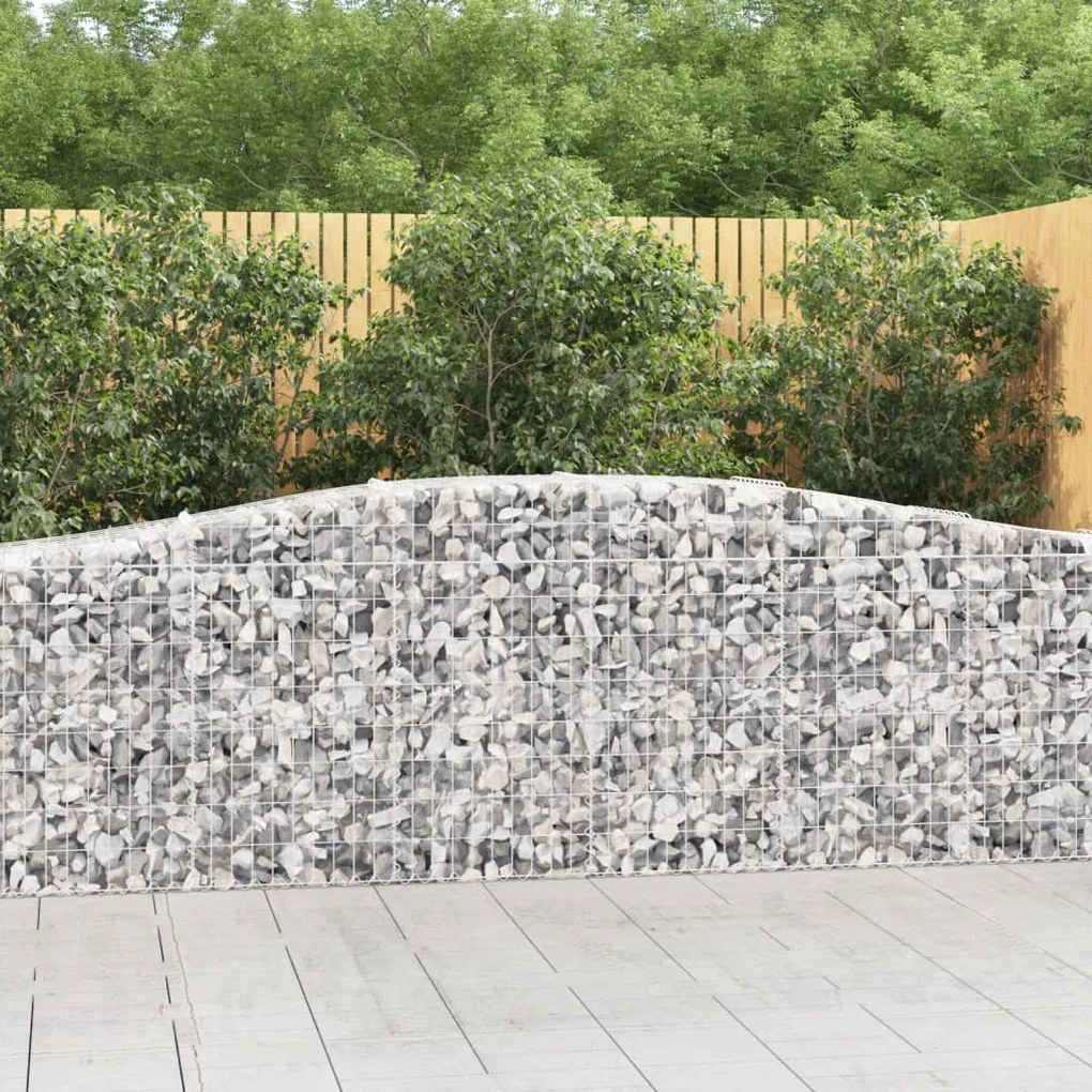 Cesti Gabbioni Ad Arco 15 Pz 400x50x80/100 Cm Ferro Zincato /