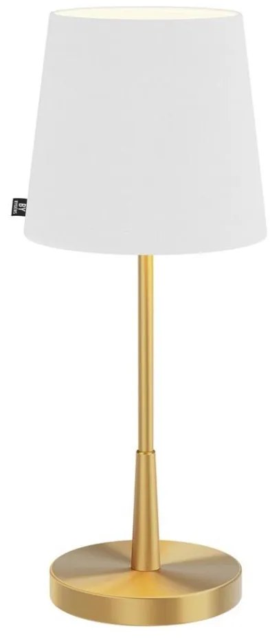 ByRydens 4002730-6501 - Lampada da tavolo LUMI 1xE27/8W/230V bianco/oro 48,5 cm