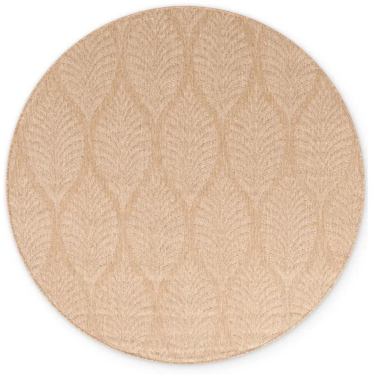 Tappeto da interno/esterno rotondo beige/avorio ø 160 cm Duet Liora – NORTHRUGS