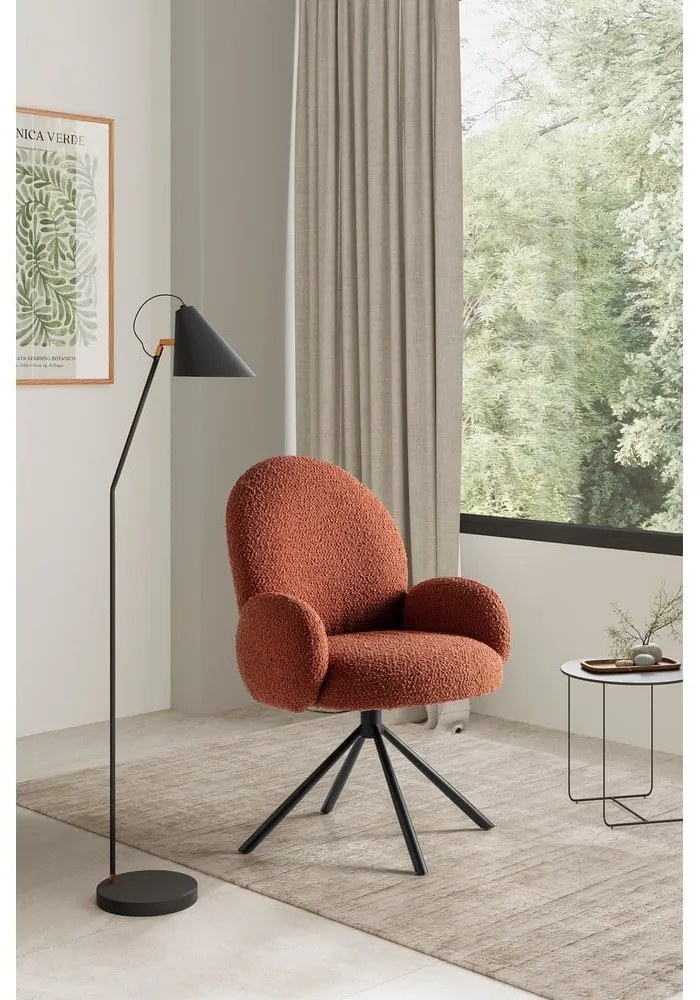 Poltrona in colore mattone Dario - Marckeric