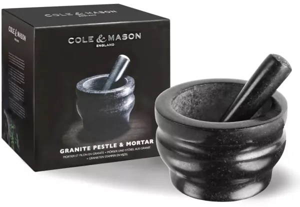 Cole&amp;Mason - Mortaio in granito con pestello GRANITE diametro 18 cm granito/nero
