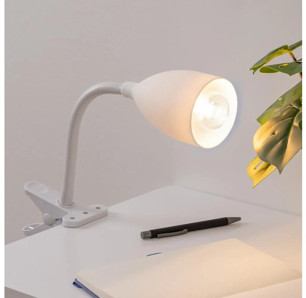 Atmosphera - Lampada con morsetto SILY 1xE14/7W/230V bianco