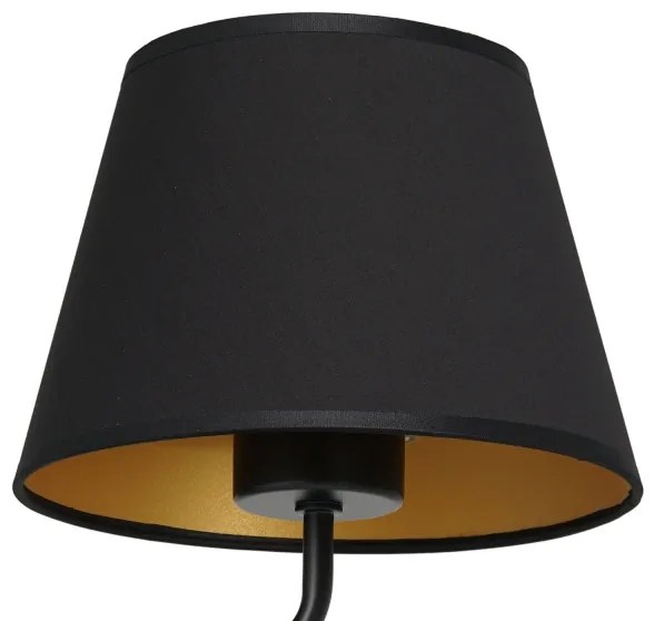 Lampada da parete ARDEN 1xE27/60W/230V nero/oro