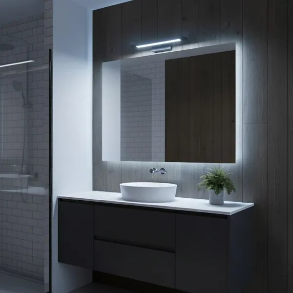 Illuminazione a LED per specchio da bagno KLIMT LED/8W/230V 3000/4000/6000K 40 cm IP44 nero