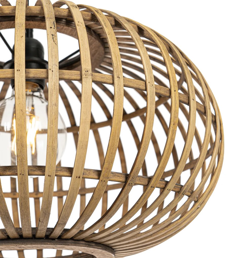 Lampada a sospensione orientale in bambù 44 cm - Amira