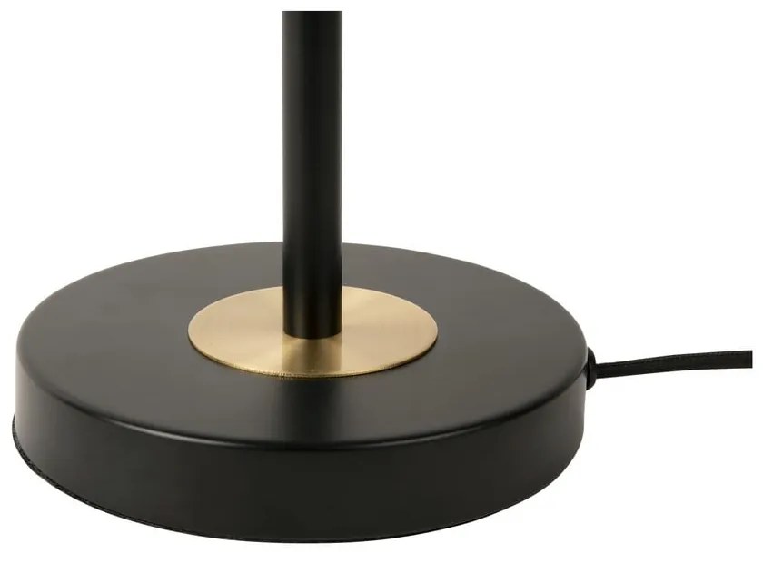 Lampada da tavolo nera con paralume in metallo (altezza 40 cm) Gold Disc - Leitmotiv