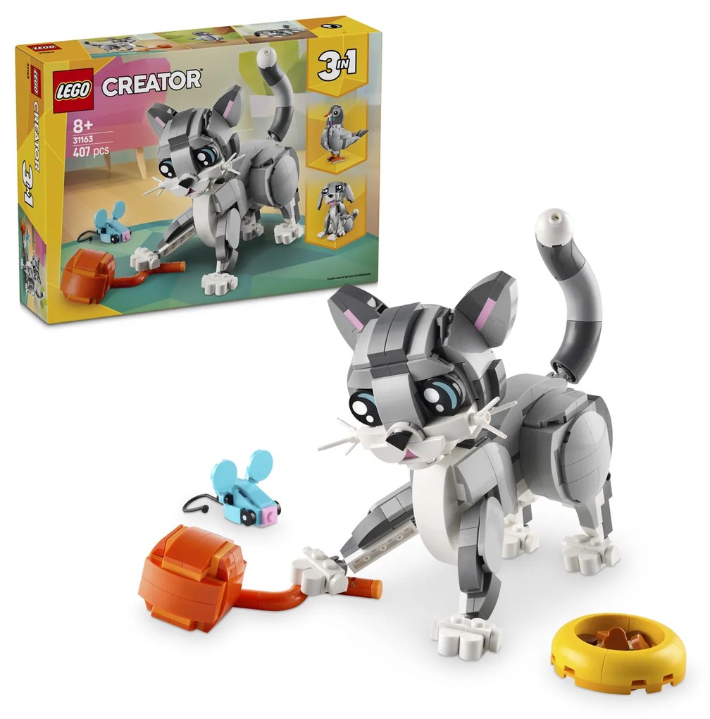 Gatto giocoso Lego Creator 3 in 1