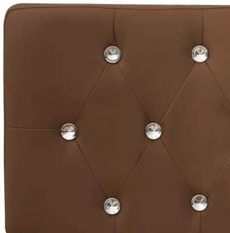 Panca 110 cm Marrone in Similpelle