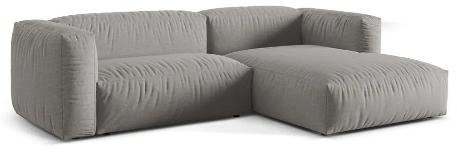 Divano angolare modulare grigio chiaro (angolo destro) Martina - Micadoni Home