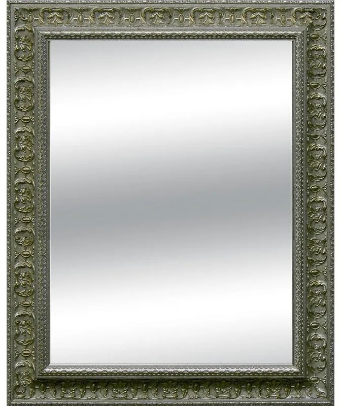 Specchio rettangolare in legno argento 97 x 137 cm