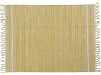 Tappeto moderno Alabama, stile kilim, 100% cotone, beige, 170x110cm