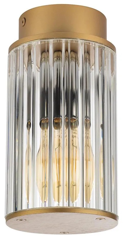 Argon 8774 - Plafoniera da esterno NORFOLK 1xE27/15W/230V IP44 oro