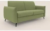 Divano Letto 3 Posti 215x95x96 cm in Tessuto Verde