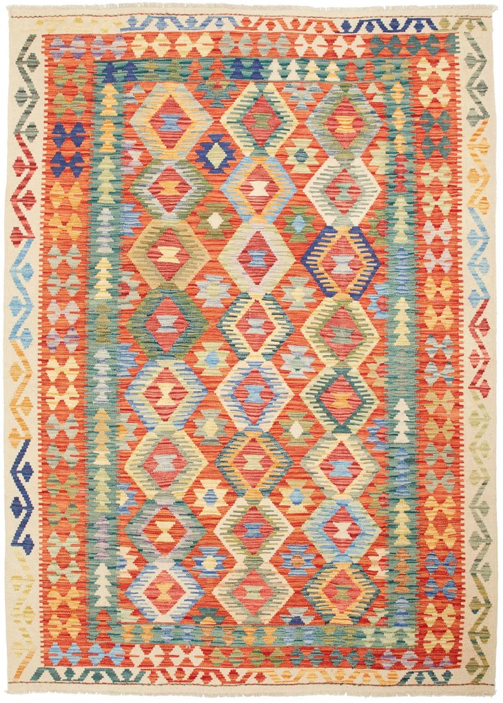 Kilim Tappeto 240x170 (Pakistan) Tessuto A Mano