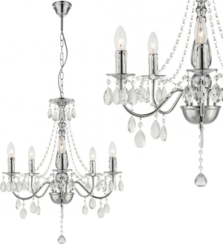 Lampada da soffitto EBT014-5CP CHROME