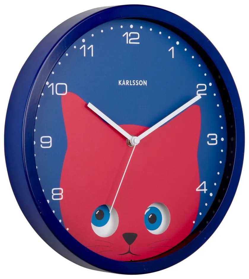 Orologio per bambini ø 31 cm Peekaboo Cat - Karlsson