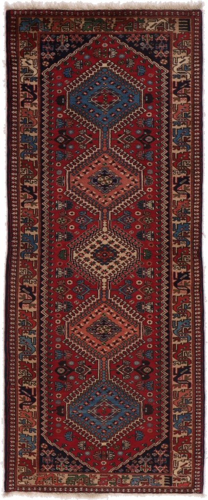 Yalameh Tappeto 80 x 200 (Iran) Annodato A Mano