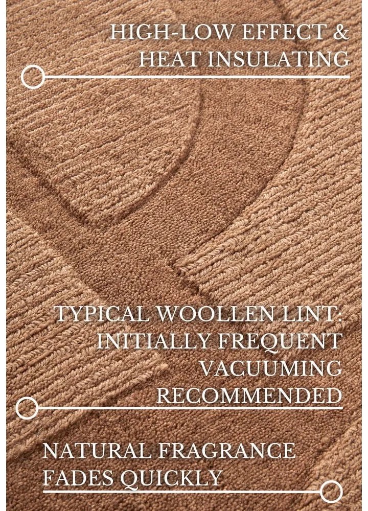 Passatoia marrone in lana tessuta a mano 80x250 cm Alexis - Villeroy&amp;Boch