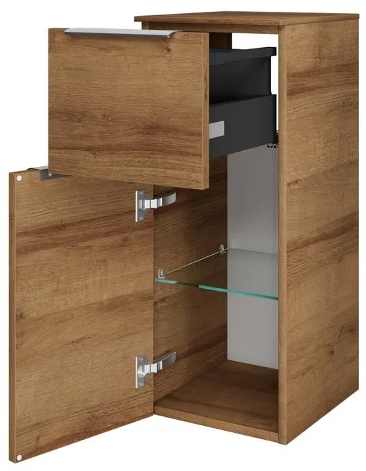 Cassetti in truciolare Madeo SENSEA L 24.4 x L 25 cm rovere riviera