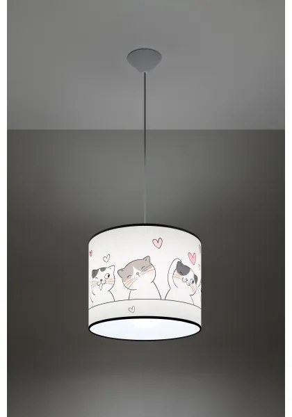 Sollux SL.1418 - Lampadario a sospensione per bambini CAT 1xE27/15W/230V diametro 30 cm