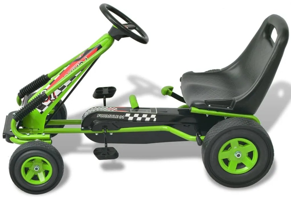 Go Kart a pedali con seduta regolabile, Verde
