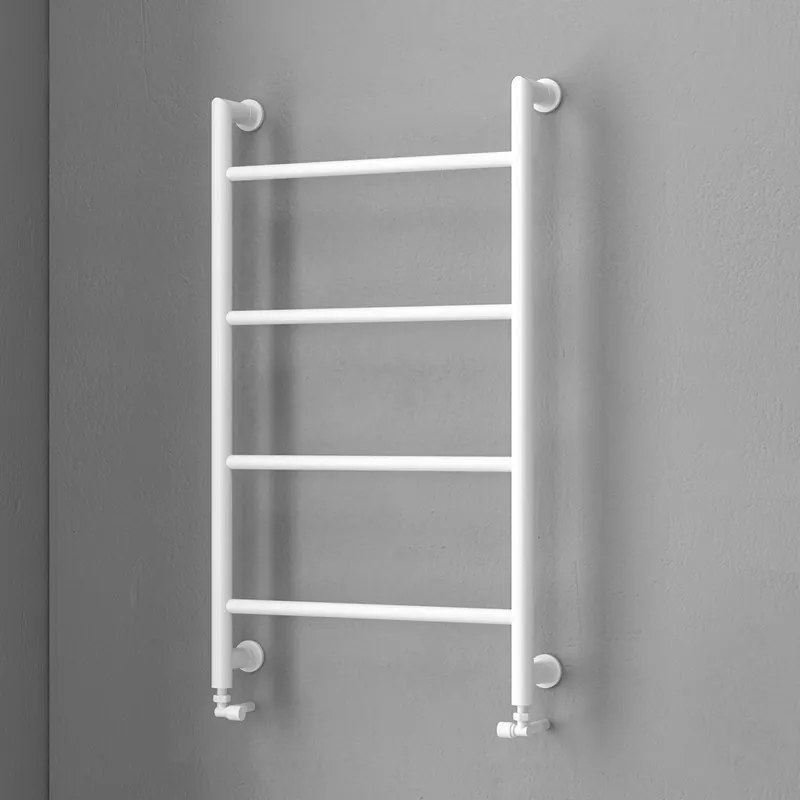 Kamalu - termoarredo scaldasalviette 900x560mm colore bianco opaco kam-d6009b