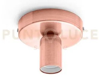 Gsop04- plafoniera piu accessori portalampada attacco e27 rame