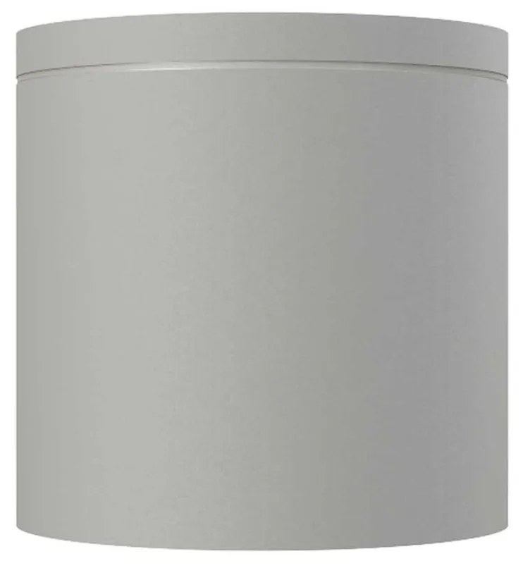 Applique da soffitto IP54 GU10 in Alluminio e Vetro - Grigia