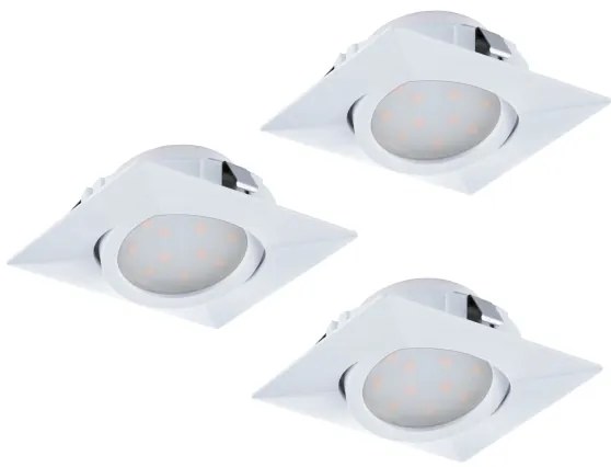 Eglo 95844 - SET 3pz Lampada LED da incasso PINEDA 1xLED/4,9W/230V