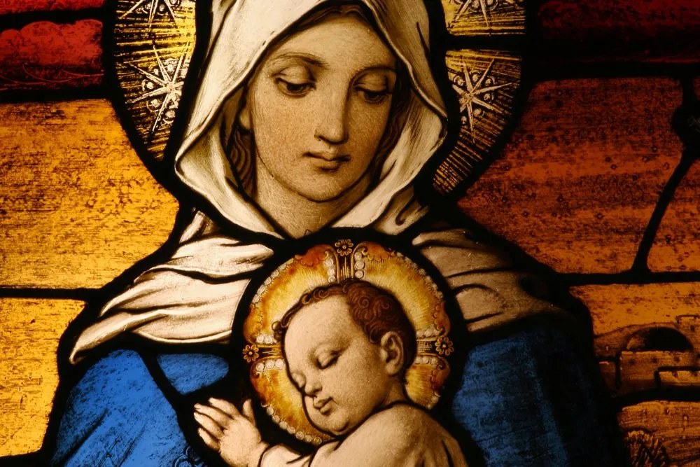 Quadro su tela – Madonna con bambino