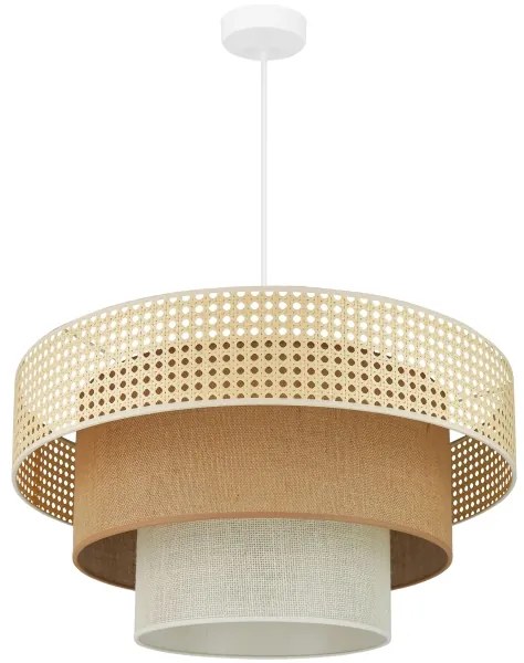 Brilagi - Lampadario a sospensione CEDAR LUNETA 1xE27/15W/230V Ø60 rattan marron