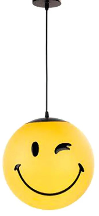 Lampadario Pop Lampadario Smiley oro E27 Ø30cm oro paralume oro E27 Ø30cm