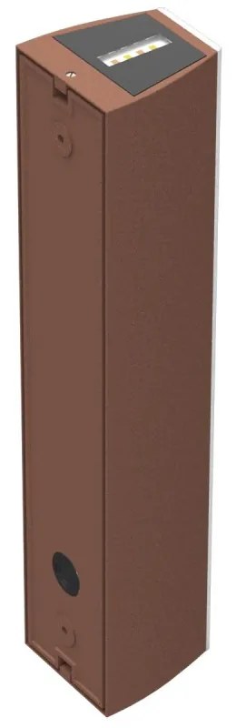 Applique Bidirezionale Corten 12W CCT, IP65 da esterno - Serie FILO Colore Bianco Variabile CCT
