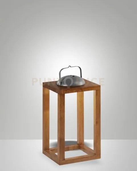 Blend lampada da tavolo ricaricabile noce 41,4cm dimmerabile