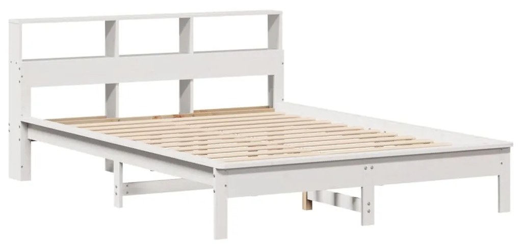 Letto senza materasso bianco 160x200 cm legno massello di pino